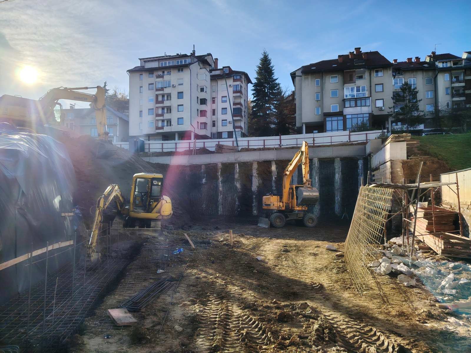 Iskop za stambeni objekat na Grbavici